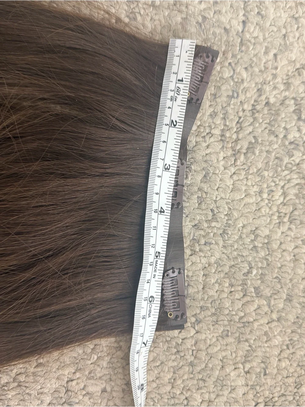 GOO GOO Invisi Edge Clip in Hair Extensions Set 24inch 170g 4A chocolate brown